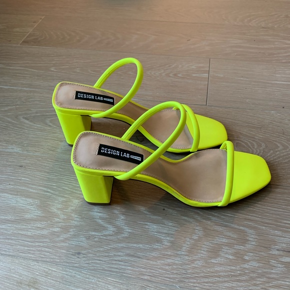 Neon Strappy Sandals - Picture 2 of 3